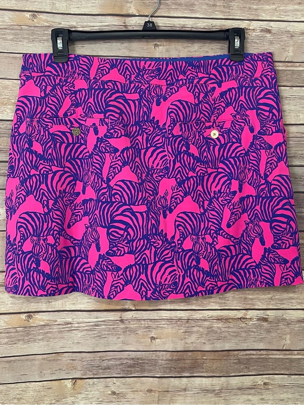 Lilly Pulitzer Luxletic Sz 16 Kimika Skort Skirt Pink Zebra UPF50+ NEW WITH TAGS - Picture 6 of 10